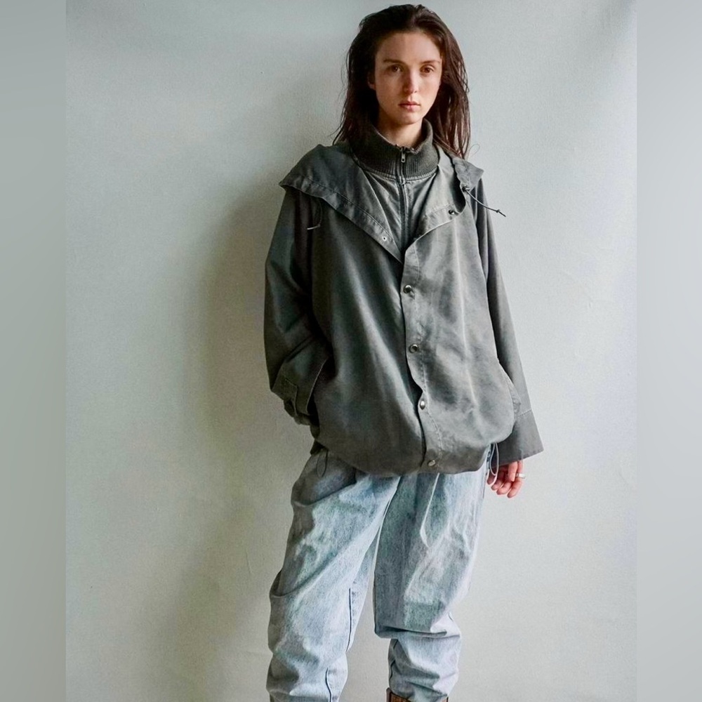 Issey Miyake Olive Gray Utility Jacket